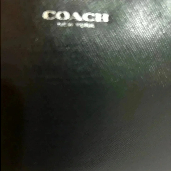 Coach unisex black leather wristlet/ wallet - Picture 5 of 8